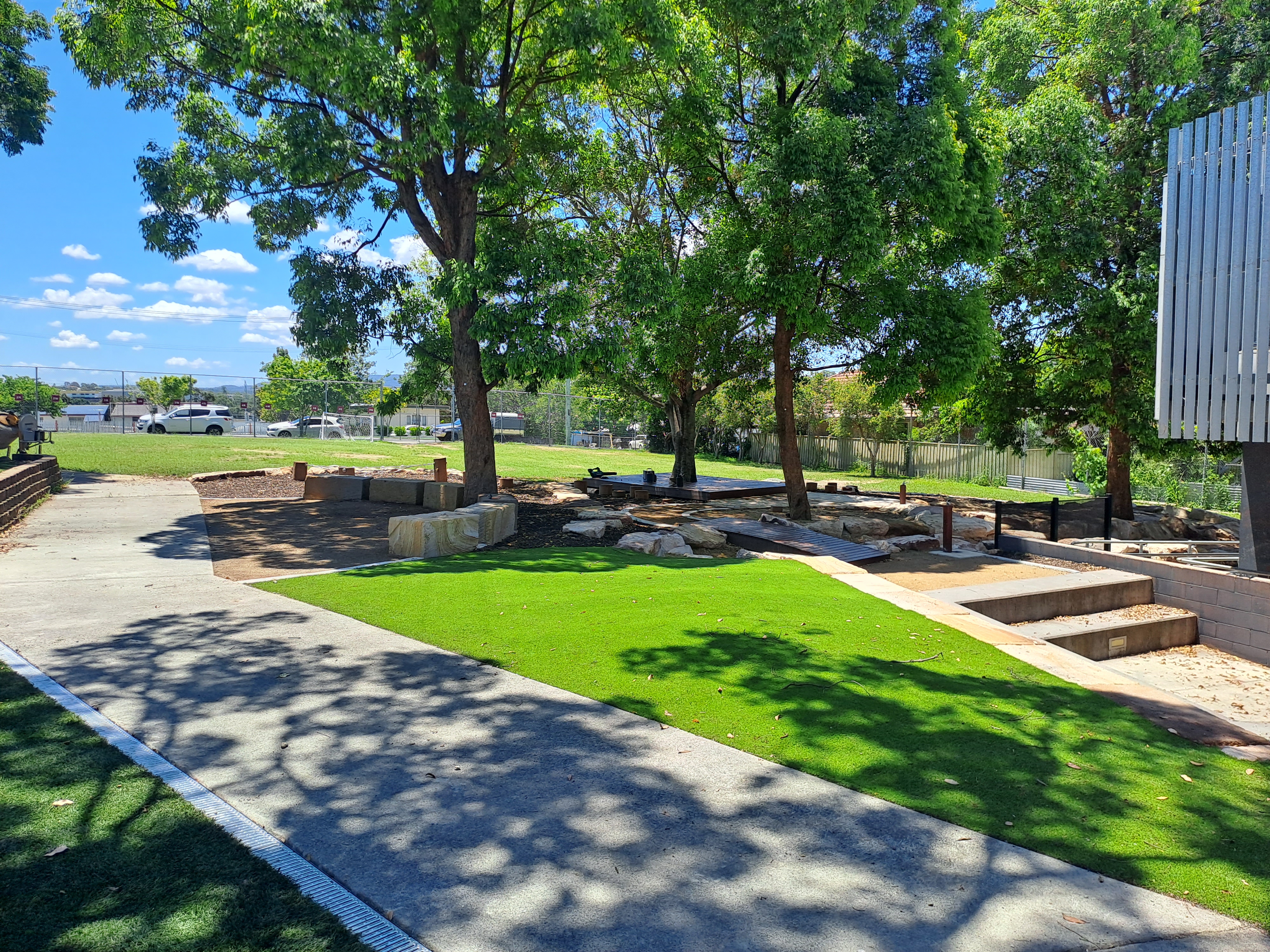 Nature playspace at Sacred Heart Catholic Primary School, Darra